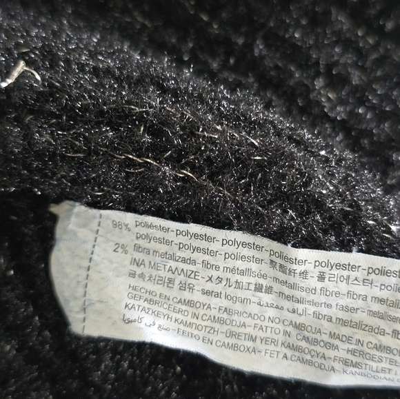 Zara Girls Sweater Cardigan size 3-4years Shimmery Button Up - Picture 6 of 7